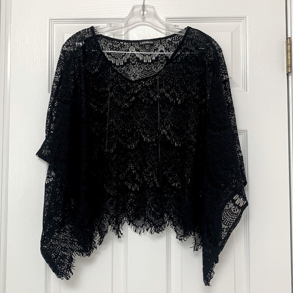 Express Tops - Express black lace shawl